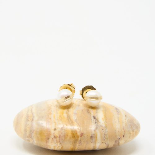 Mary MacGill Grand Baroque Pearl Studs White Oroboro 4