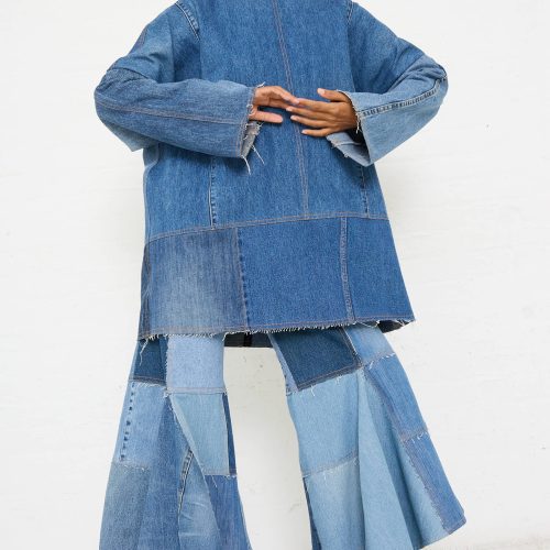 NiccoloPasqualetti SalvagedJeanPatchworkRaglanShirtinBlue Oroboro 3