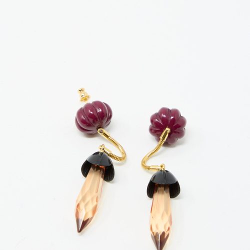 RachelComey Rosales Earring Plum Oroboro 1