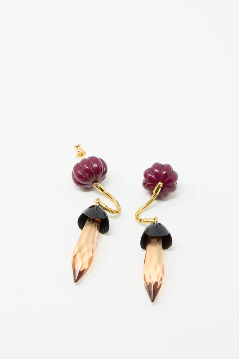 RachelComey Rosales Earring Plum Oroboro 1