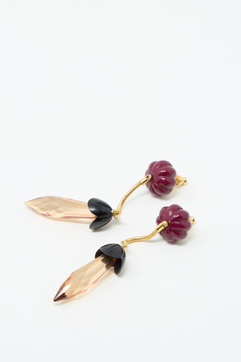 RachelComey Rosales Earring Plum Oroboro 2