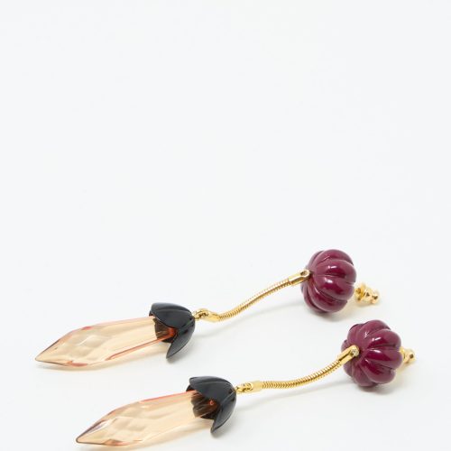 RachelComey Rosales Earring Plum Oroboro 3