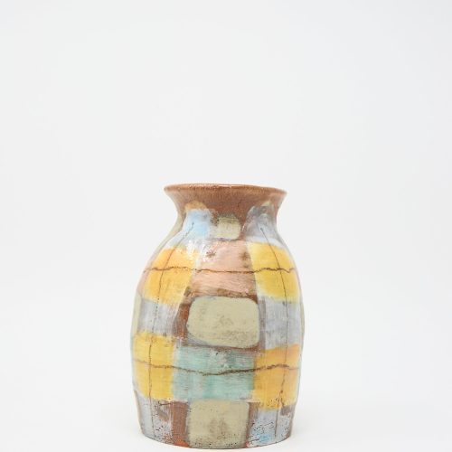 ShinoTakeda Vase PastelPlaid Oroboro 2