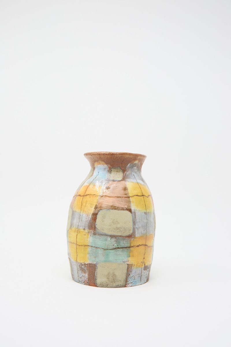 ShinoTakeda Vase PastelPlaid Oroboro 2