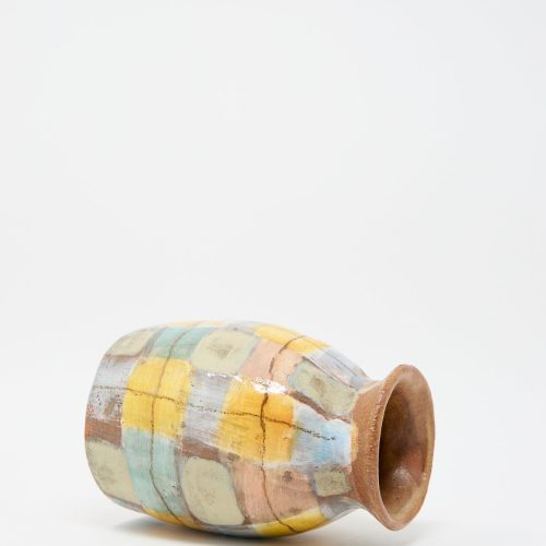 ShinoTakeda Vase PastelPlaid Oroboro 3