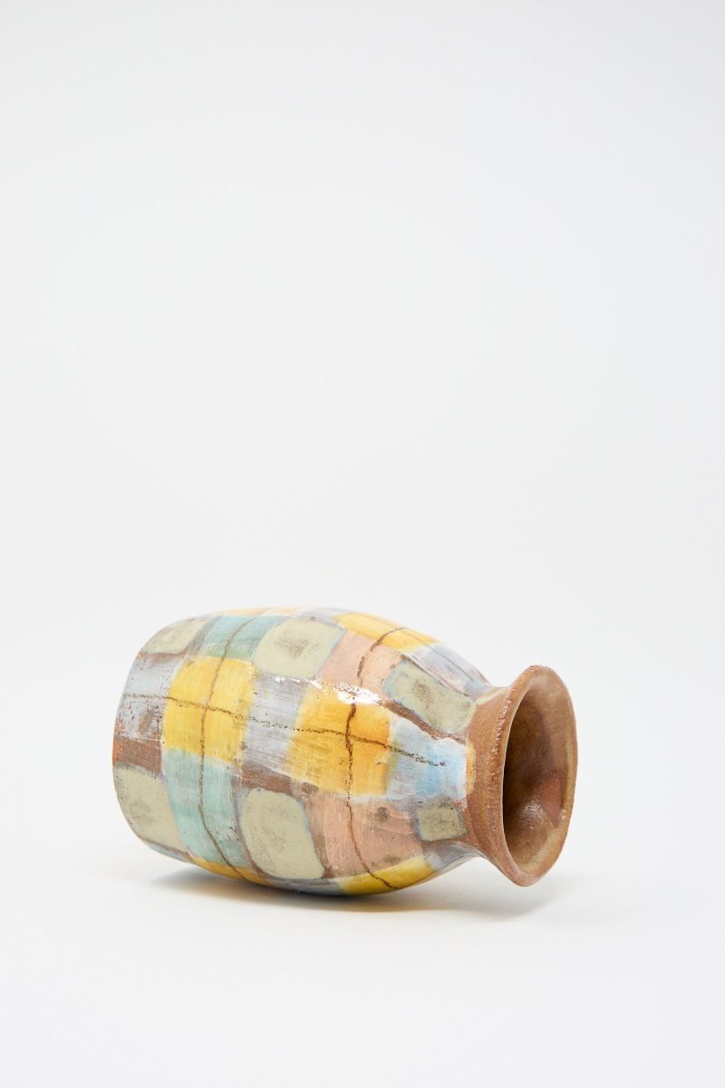 ShinoTakeda Vase PastelPlaid Oroboro 3