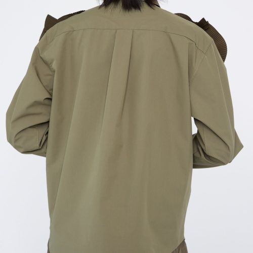 TogaArchives FlowerMotifShirt Khaki Oroboro 9