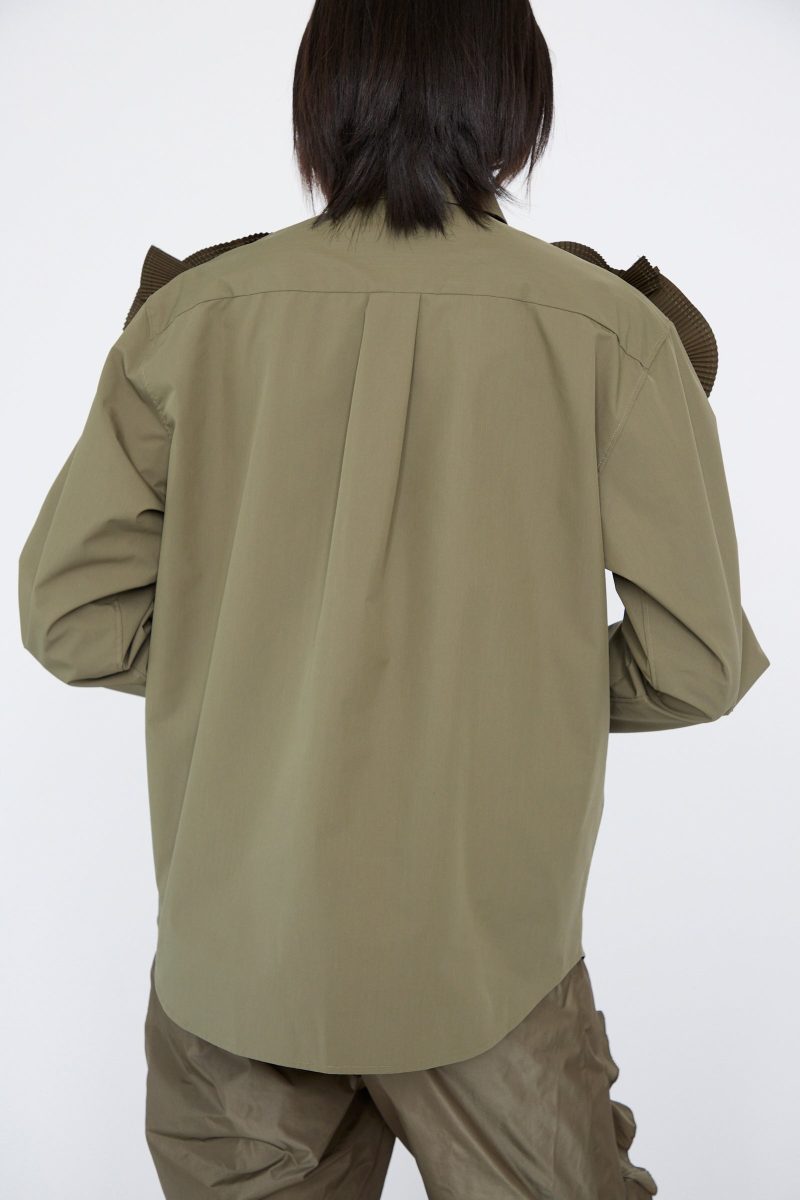 TogaArchives FlowerMotifShirt Khaki Oroboro 9