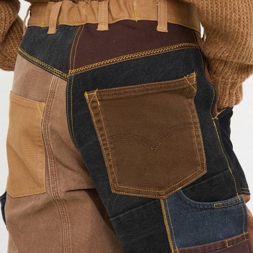 Wildrootz ReworkedJeansinBlackandBrownI Oroboro 5