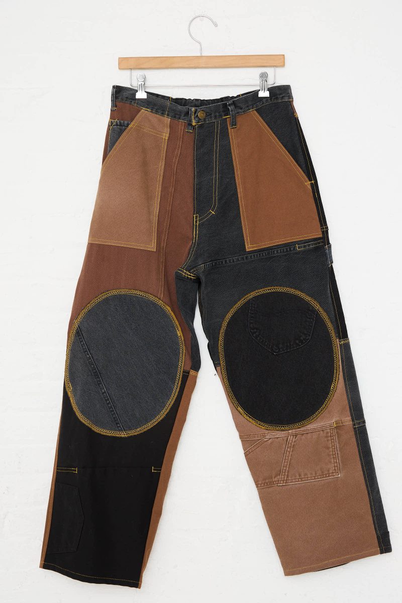 Wildrootz ReworkedJeansinBlackandBrownII Oroboro 1