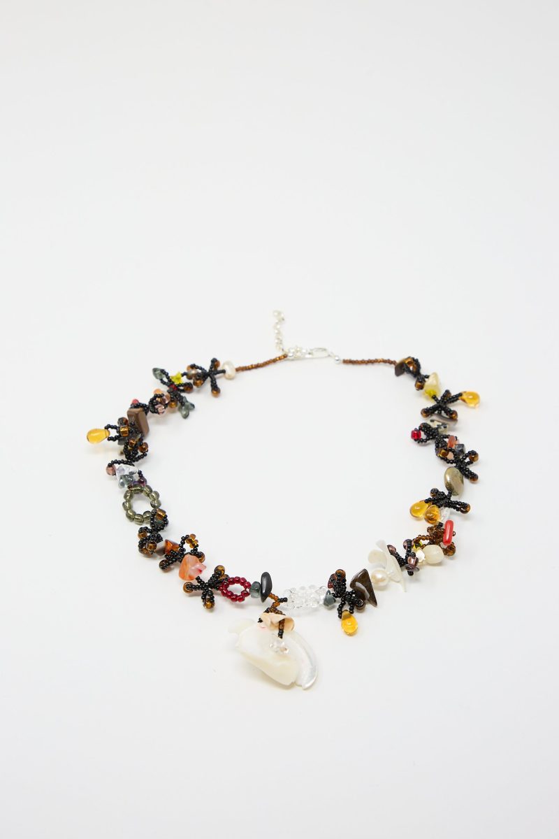 YonaKohen SilkwormNecklace Black Oroboro 1