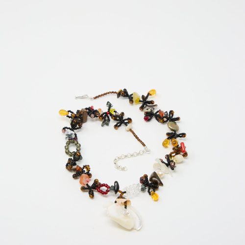 YonaKohen SilkwormNecklace Black Oroboro 2